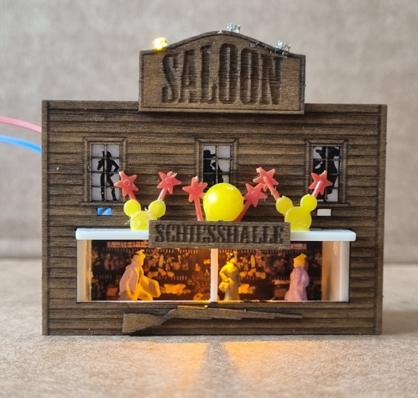 Kioskbude "N" mit Beleuchtung - Saloon